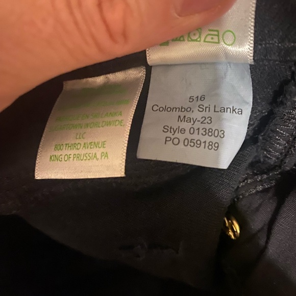 Lilly Puiltzer size 6 Classic Black Women's Jeans - Picture 15 of 16